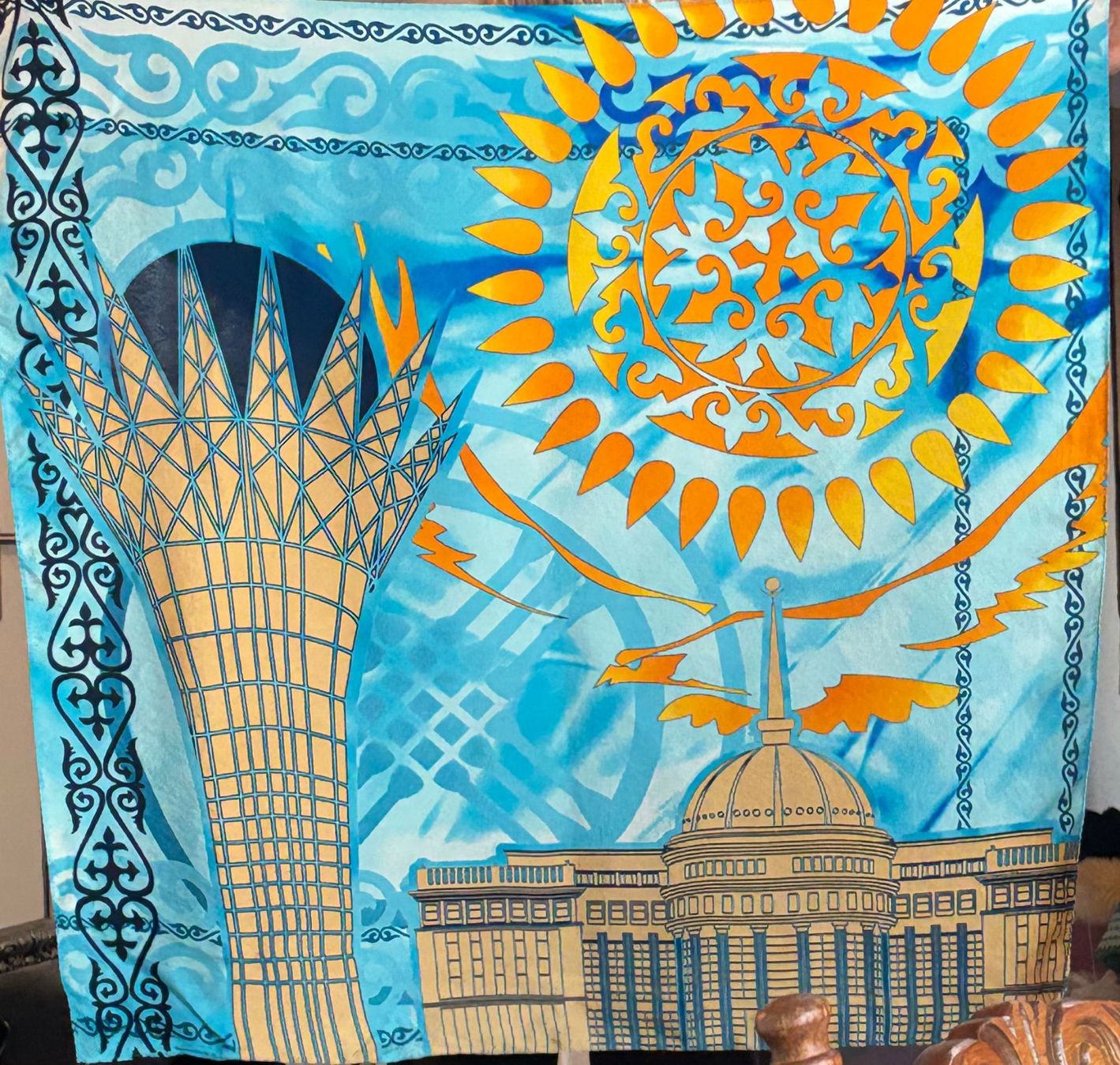 Foulards & écharpes: Seidenschal, 100% Seide, Handmade – Neuf (Voir description) à Rheinsulz par Gilea