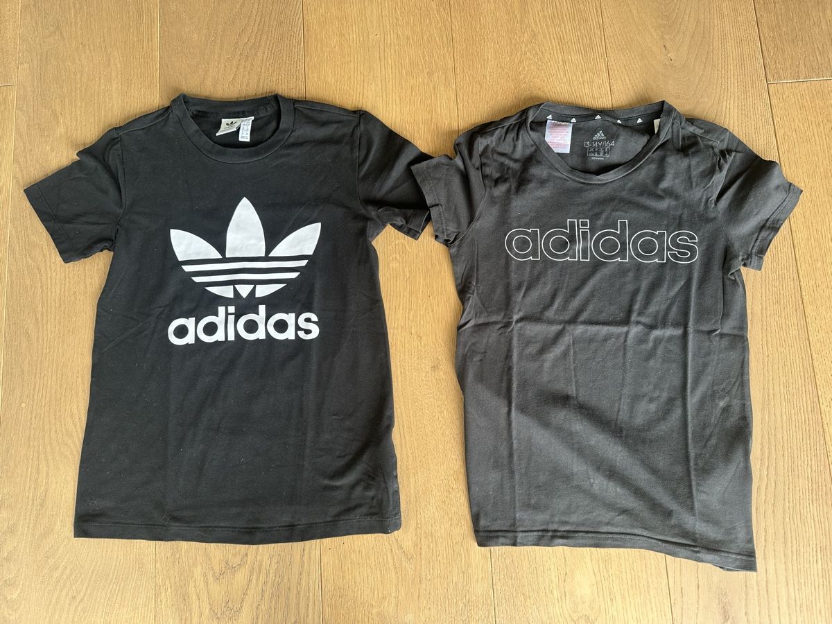 Adidas T-Shirts: 2x Adidas Shirt Gr. XS / 164 – Gebraucht aus Hattenhausen von Topas00