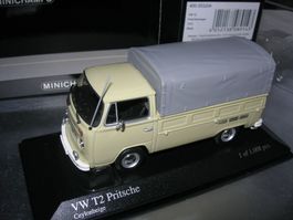 VW T2 Pritschenwagen 1972 beige * Minichamps 1:43