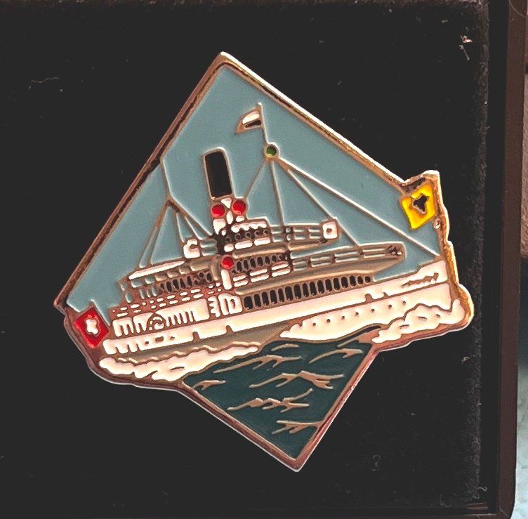 Swiss Placchette & Badge: Pin, Vierwaldstättersee Schiff – Usato da Obernau venduto da Wgnom