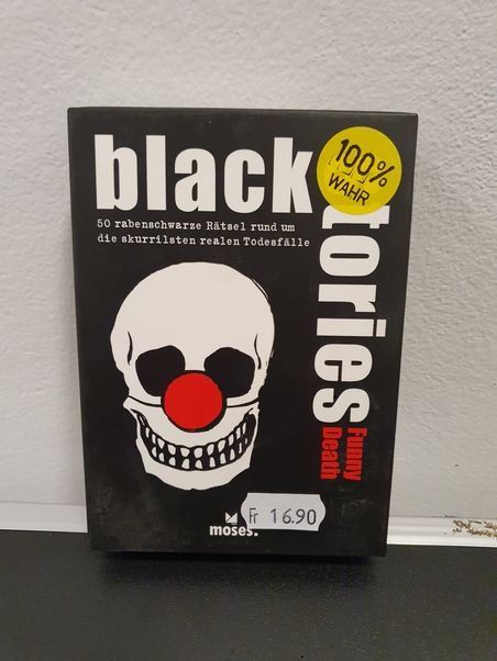 Giochi: Neu - Moses - black Stories - Funny Death – Nuovo e nell'imballaggio originale da Dagmersellen venduto da Jarsetz_Restposten