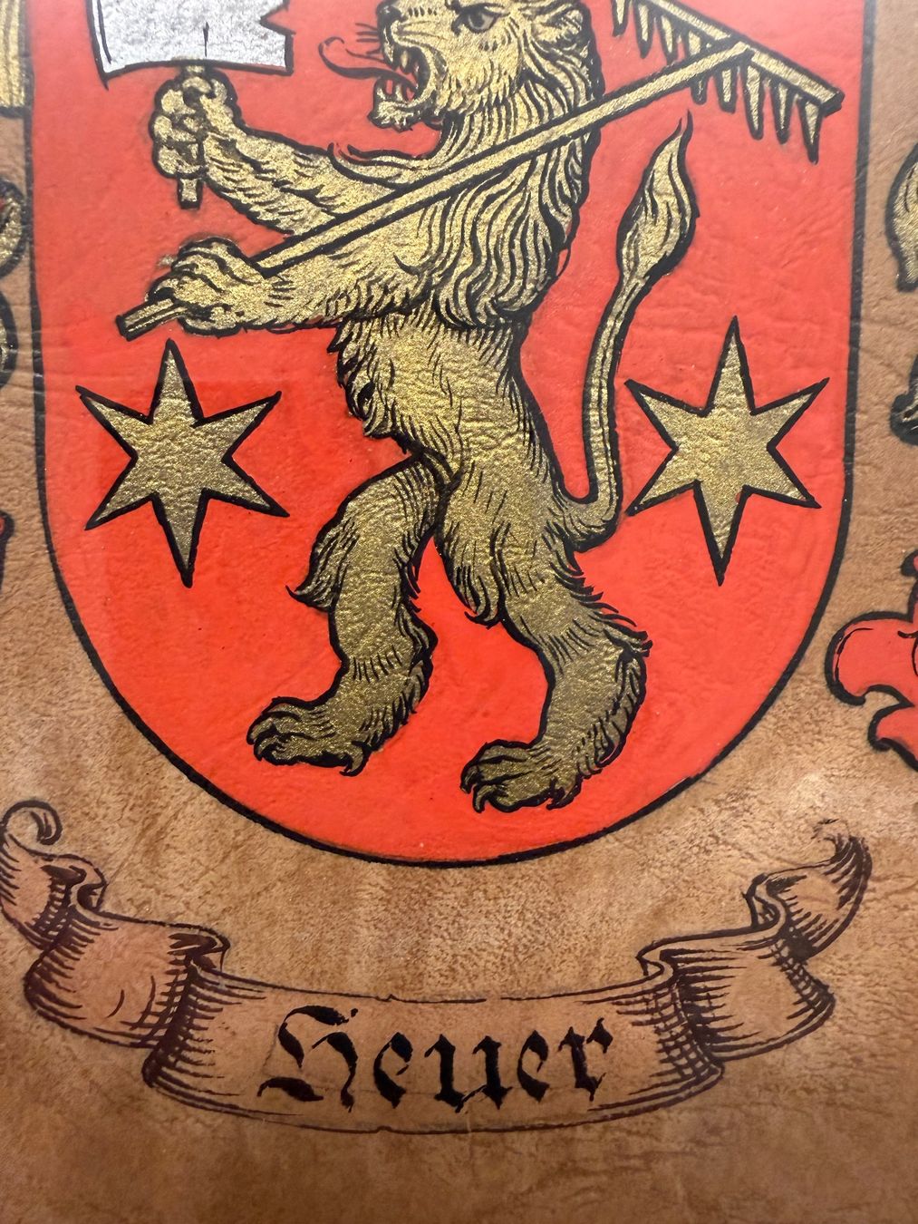Dipinti: Wappengemälde Heuer – Usato da Grellingen venduto da syno28 2