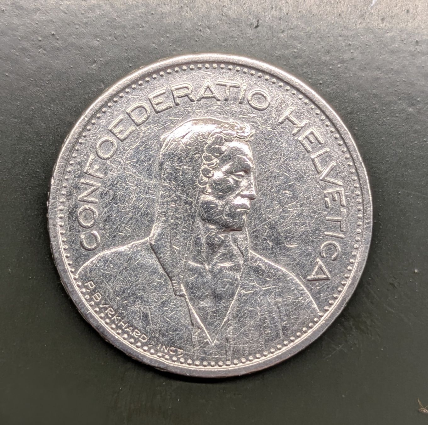 Tutti le monete: 5 Fr. CH 1932 Silber – Usato da Zetzwil venduto da Spitz70 1