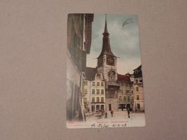 Ansichtskarte Karte Stadt Solothurn SO Zeitglockenturm 1908