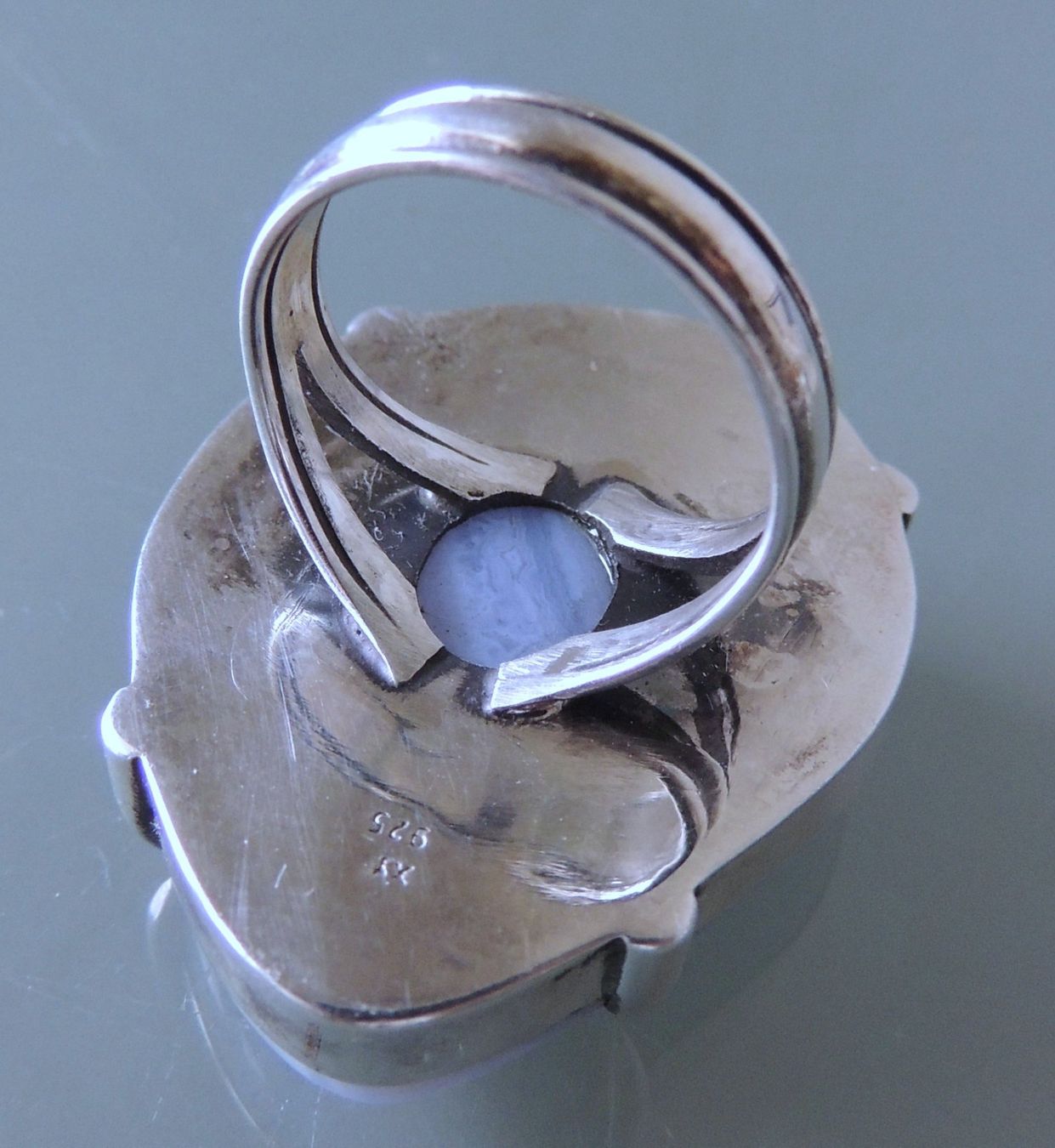 Anelli: Großer Achat Silber 925 Fingerring – Usato da Waldenburg venduto da schaller707 4