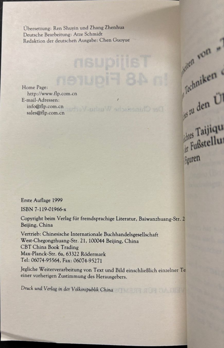Livres: Taijiquan in 48 Figuren – Neuf (Voir description) à Sarnen par Livres 2