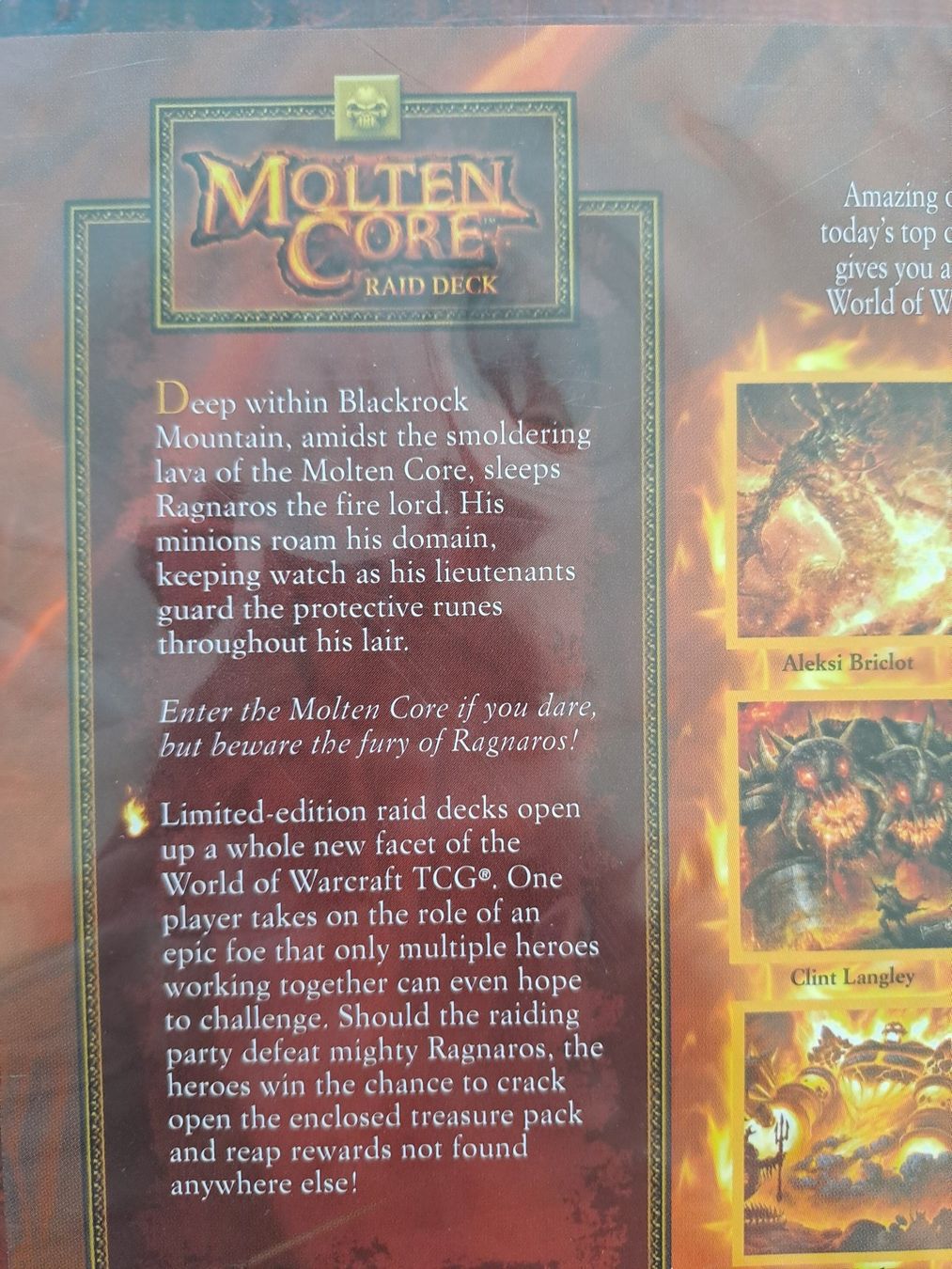 Giochi: WOW TCG Molten Core Raid Deck Englisch, Neu – Nuovo (secondo la descrizione) da Glashütten venduto da Schwebefisch 3