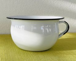Emaille - Kinder- Nachttopf, klassisch geformt, nostalgisch.