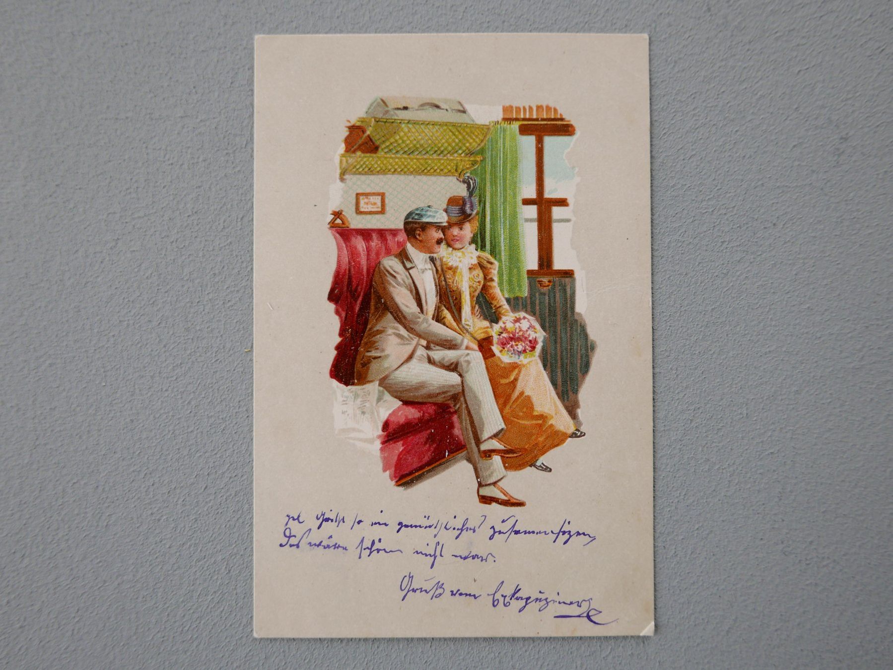 Cartoline postali: 7 ALTE ANSICHTSKARTEN JUGENDSTIL LIEBESPÄRCHEN – Usato da Balgach venduto da Zwischenraum 7