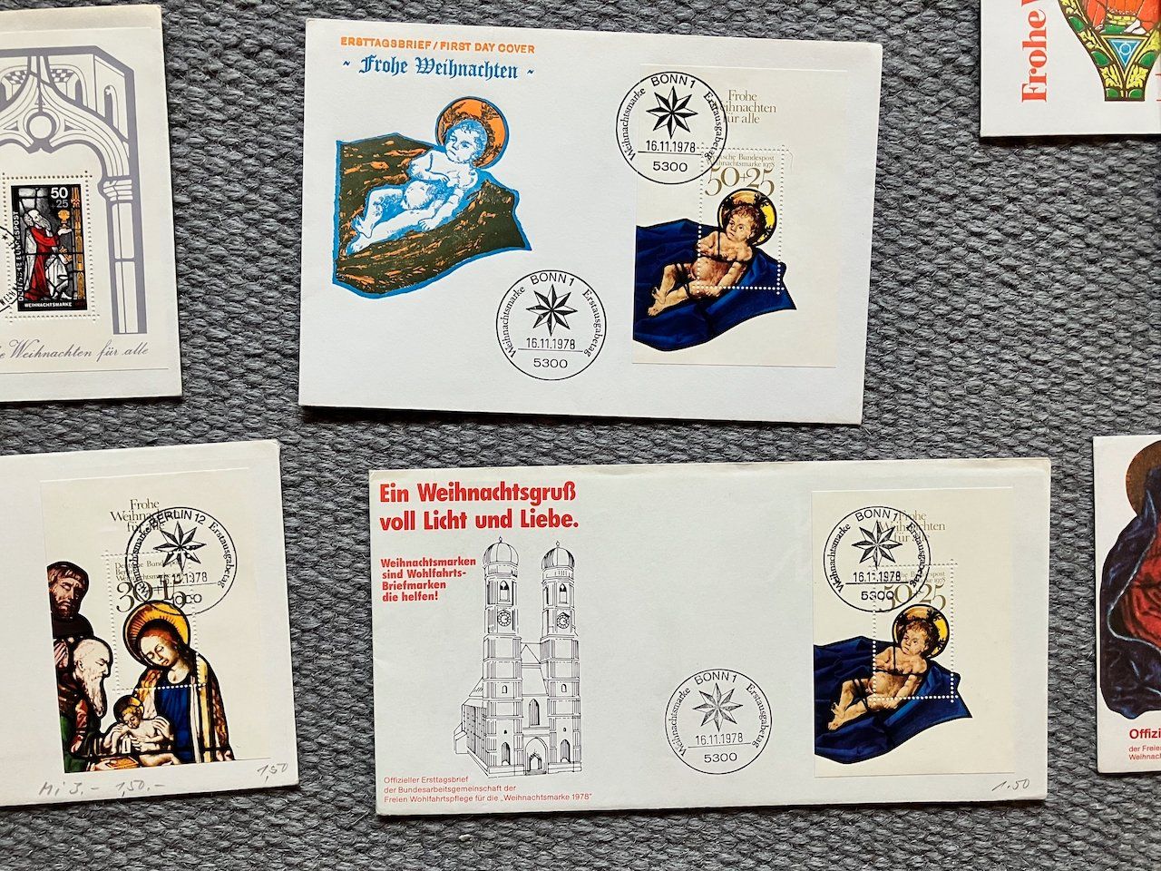 Alle Briefmarken: 15 Belege Weihnachten 1976-95 – Gebraucht aus Nesslau von zueri6 4