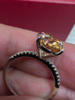 Bague argent avec diamant de moissanite de 5 ct certifié GRA