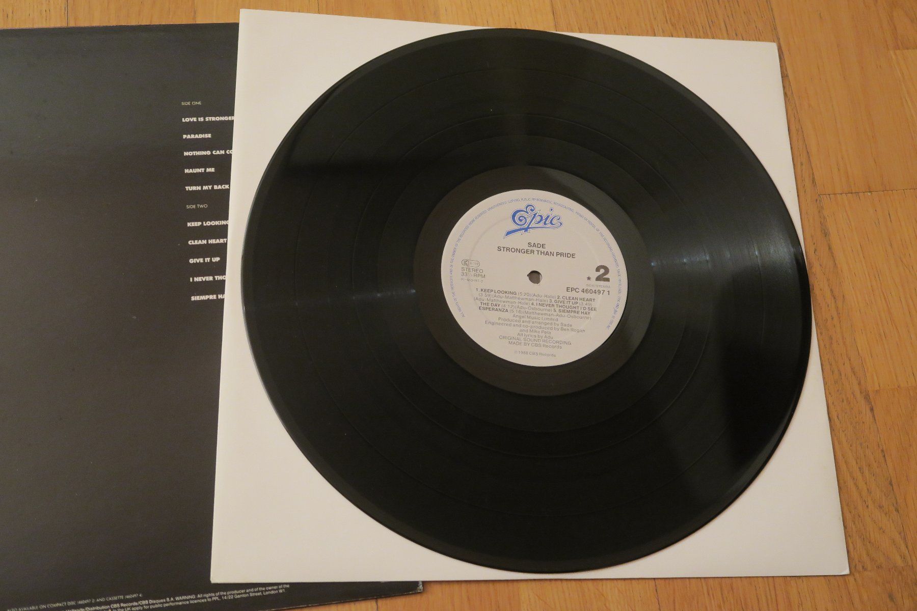 Schallplatten: Sade – Stronger Than Pride – Gebraucht aus Thun von Karibu70 3