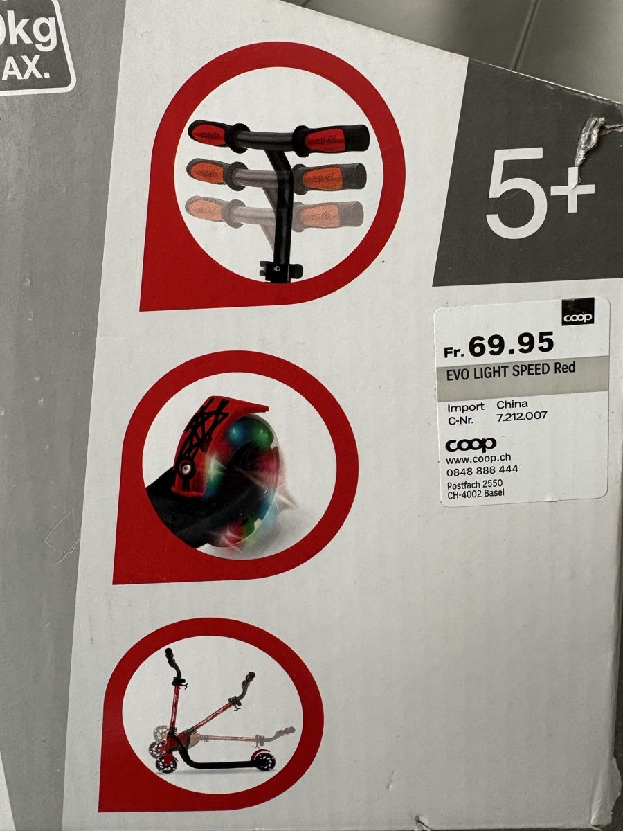 Kickboard: Evo Light Speed rot NEU OVP – Nuovo e nell'imballaggio originale da Kestenholz venduto da Cool2008 2