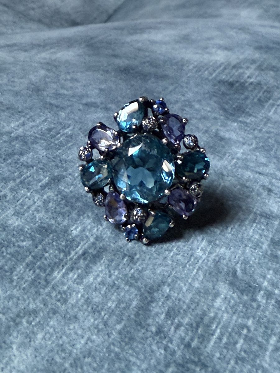 Anelli: Silver topaz amethyst ring – Usato da Barna venduto da orbuyorcry 1