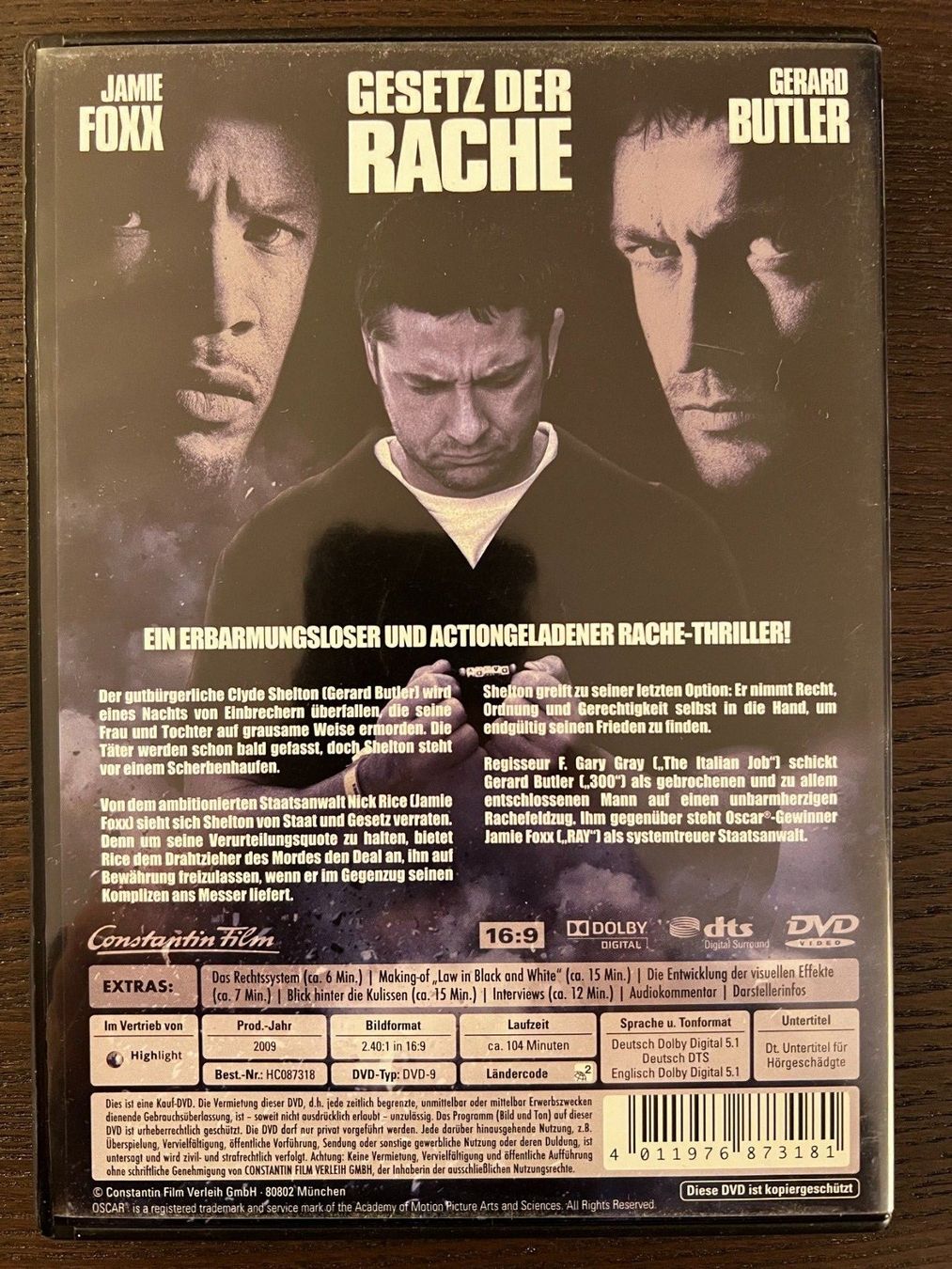 Alle DVDs: Gesetz der Rache – Gebraucht aus Zürich von FilmFreunde 1