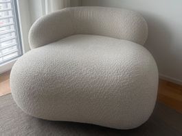 Westwing Sessel Alba - beige bouclé