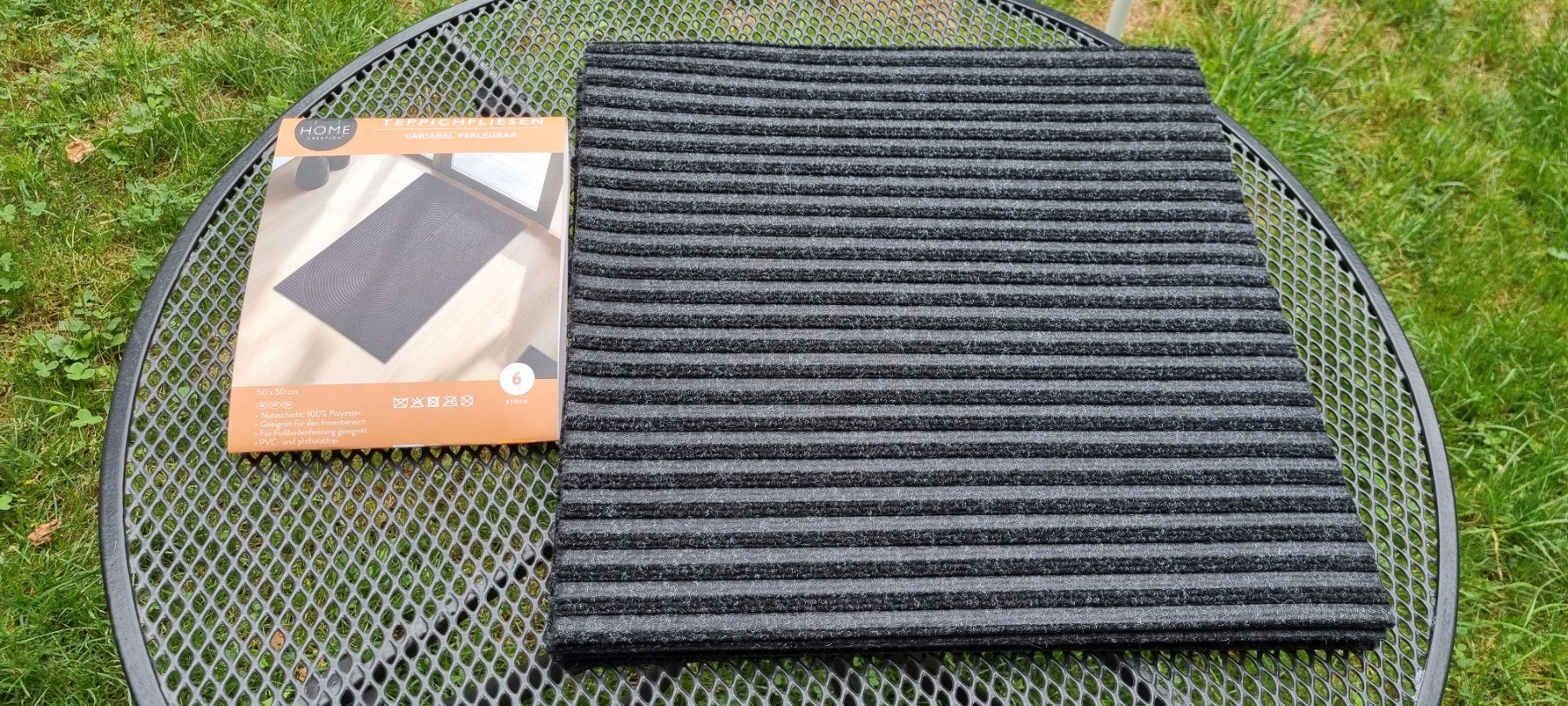 Teppiche: Teppichfliesen grau 6 Stk. neu ovp 50x50cm – Neu (gemäss Beschreibung) aus egliswil von Maggy6