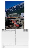 Chur Bahnhof Bahn RhB FO Ge 6/6 GLACIER EXPRESS + Postauto