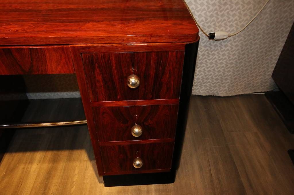 Scrivanie: Bureau art déco en palissandre de Rio  – Usato da Mollens VD venduto da espritartdeco 1