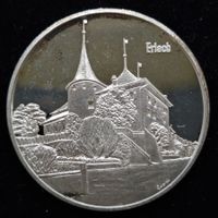 Medaille Kanton Bern Erlach Silber 900/1000 15gr.