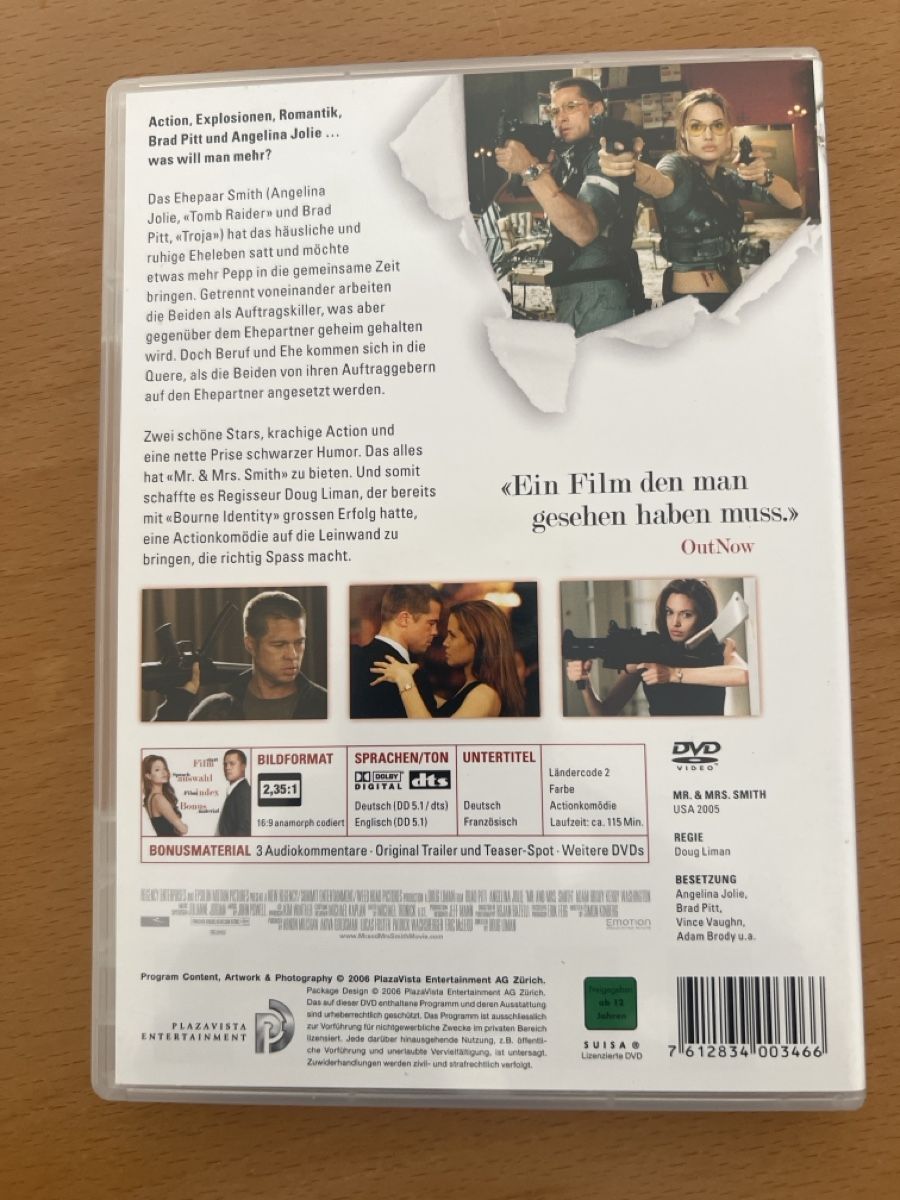 Tous les DVDs: Mr. & Mrs. Smith DVD  – D'occasion à windisch par meisterkingremo 1