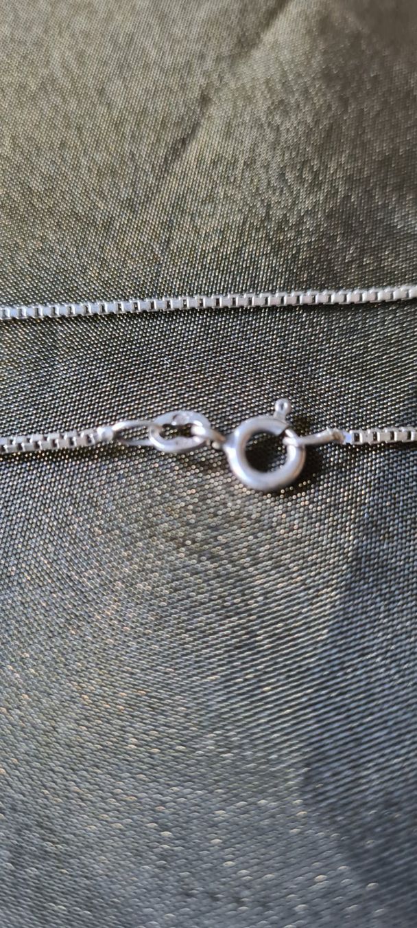 Catenine: Schöne robuste Venezianer Kette echtes Silber 40,5cm – Usato da Basel venduto da ivoli 2