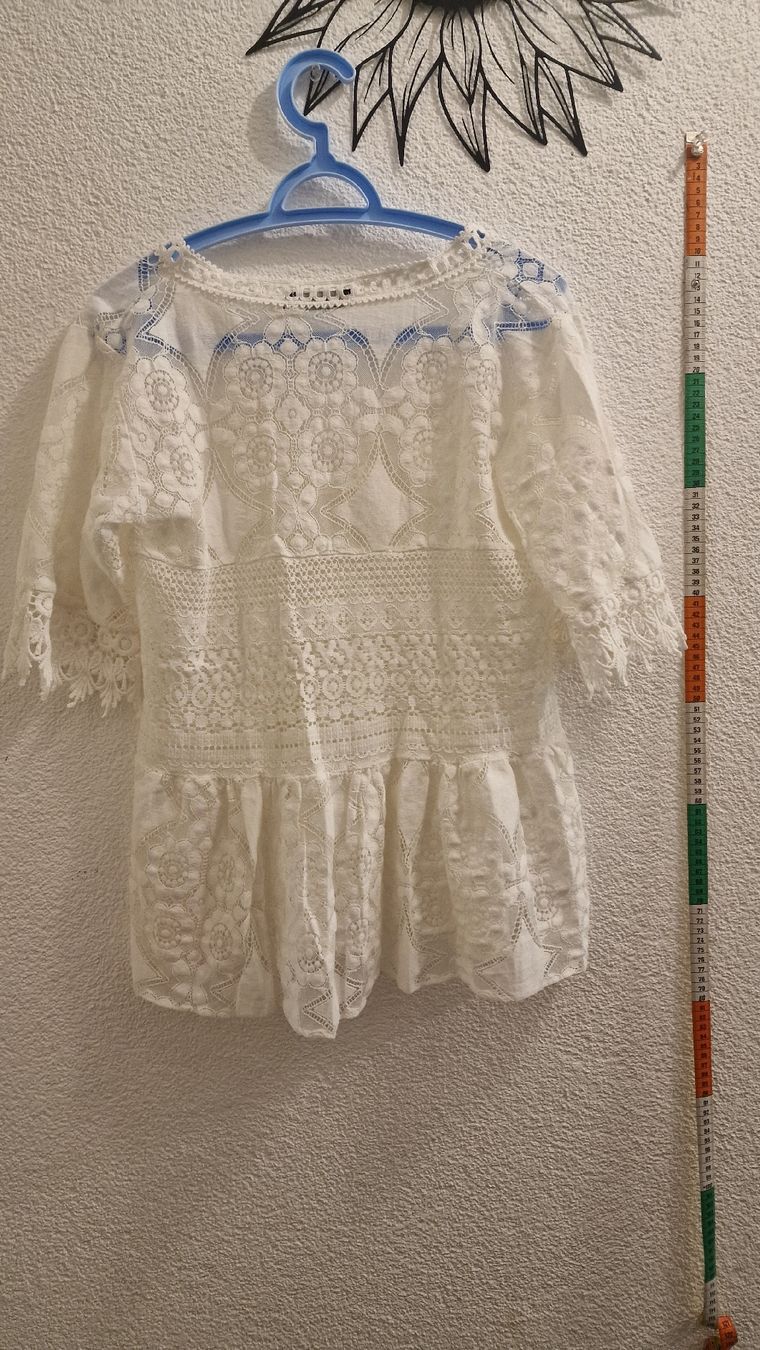 Tuniche: Spitze Top Weiss  Gr. S/M  – Usato da Pieterlen venduto da barney2012 1