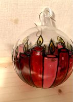SUMMER SALE: Weihnachtskugel Kerzen handbemalt