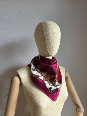 Celine Vintage Baumwolltuch – 50 × 50 cm