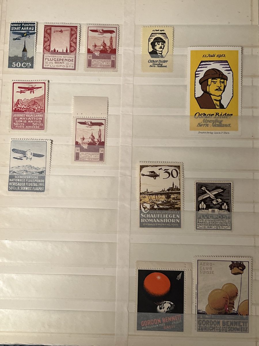 Tutti i francobolli: Diverse Vorläufer Flugpost Briefmarken 1913 und  Weitere – Nuovo (secondo la descrizione) da Wollerau venduto da Steffinho