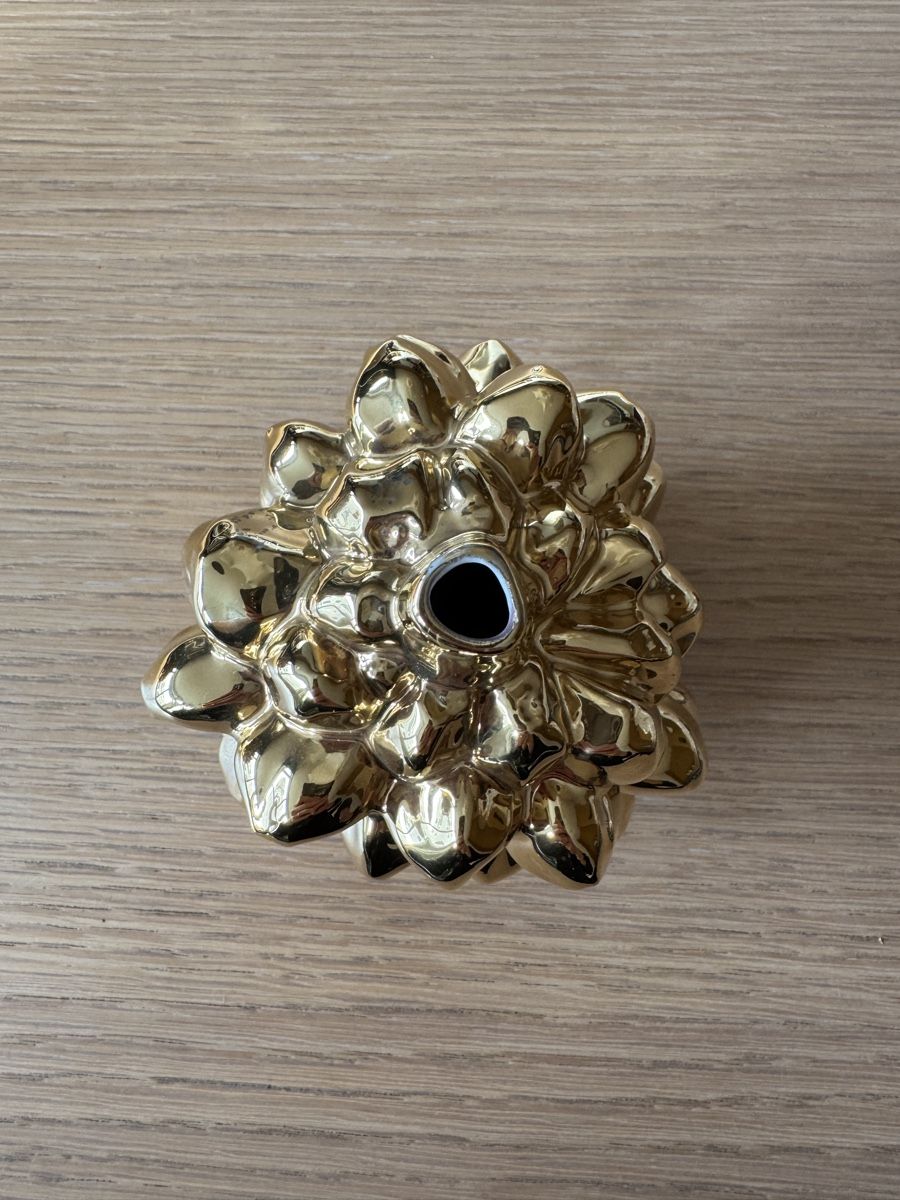 Vase - Fructus Nipa - Klatt Objects - 24K Goldlasur - NEU (Neuf (Voir ...