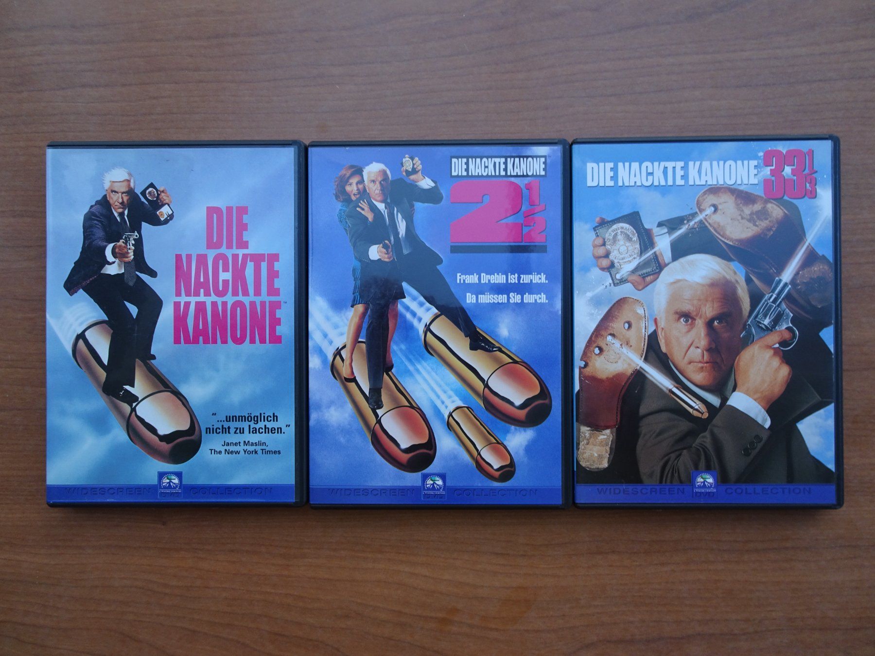 Tutti i DVDs: Die Nackte Kanone 1-3 – Usato da Schenkon venduto da Movieplanet