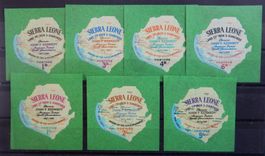 Sierra Leone British Lot mit alten Werten VI