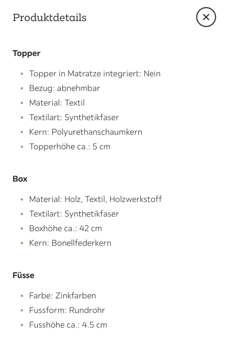 Letti: NEU Boxspringbett Papilon, silberfarben, 180x200cm – Nuovo (secondo la descrizione) da Schlieren venduto da hye_jv95 8