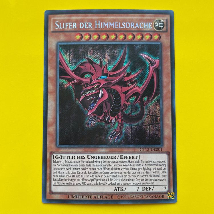 Yu-Gi-Oh! Slifer Der Himmelsdrache SCR - Sammelkarte CT13-DE001