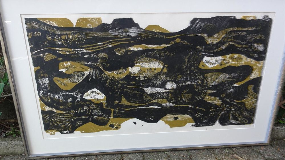 Grafik Lithografie Holzschnitt Hädrich signiert Winterthur 2