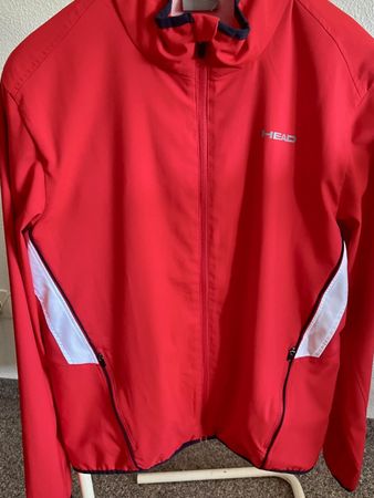 HEAD Sport-/Freizeitjacke rot/weiss, Gr. M/ 48-50, neuwertig