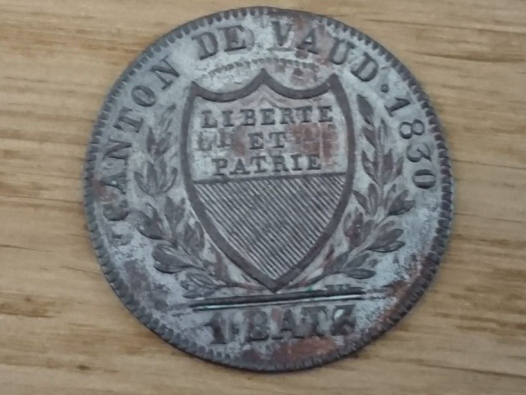 Tutti le monete: Waadt / Vaud: 1 Batzen 1830 Top – Usato da Pfungen venduto da Aguti77