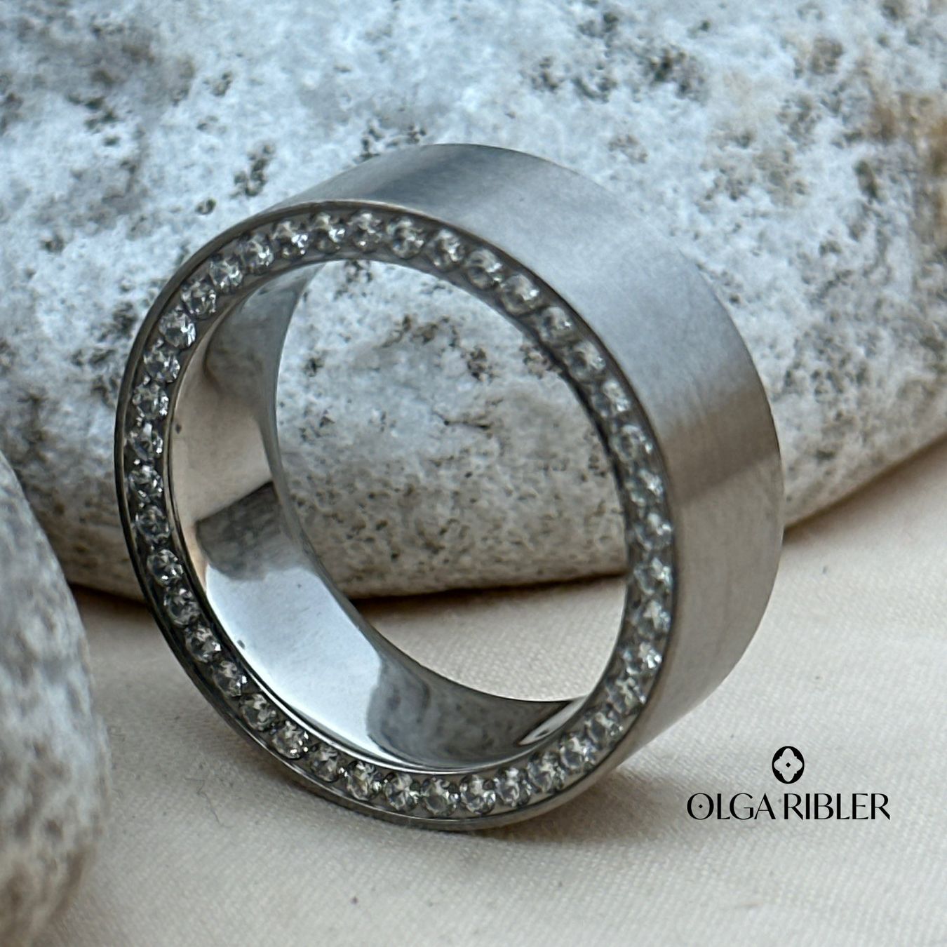 Olga Ribler Ringe: Titan Statement Ring Grösse 60 – Neu (gemäss Beschreibung) aus Luzern von Schmuckoutlet