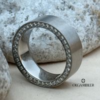 Titan Statement Ring Grösse 60