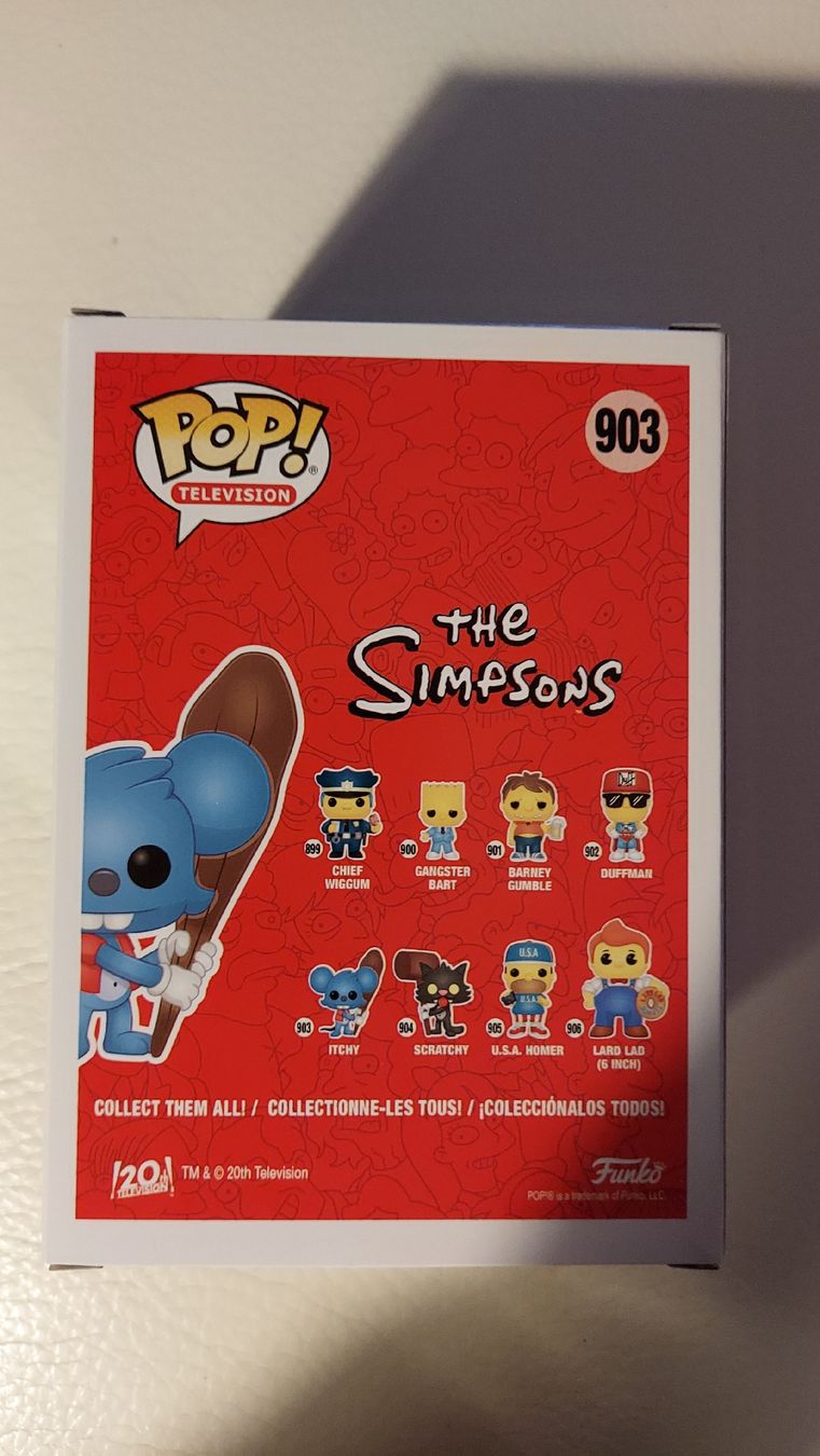 Funko Statuette: Funko Pop Simpsons Itchy! – Nuovo e nell'imballaggio originale da Luzern venduto da 71memory 1
