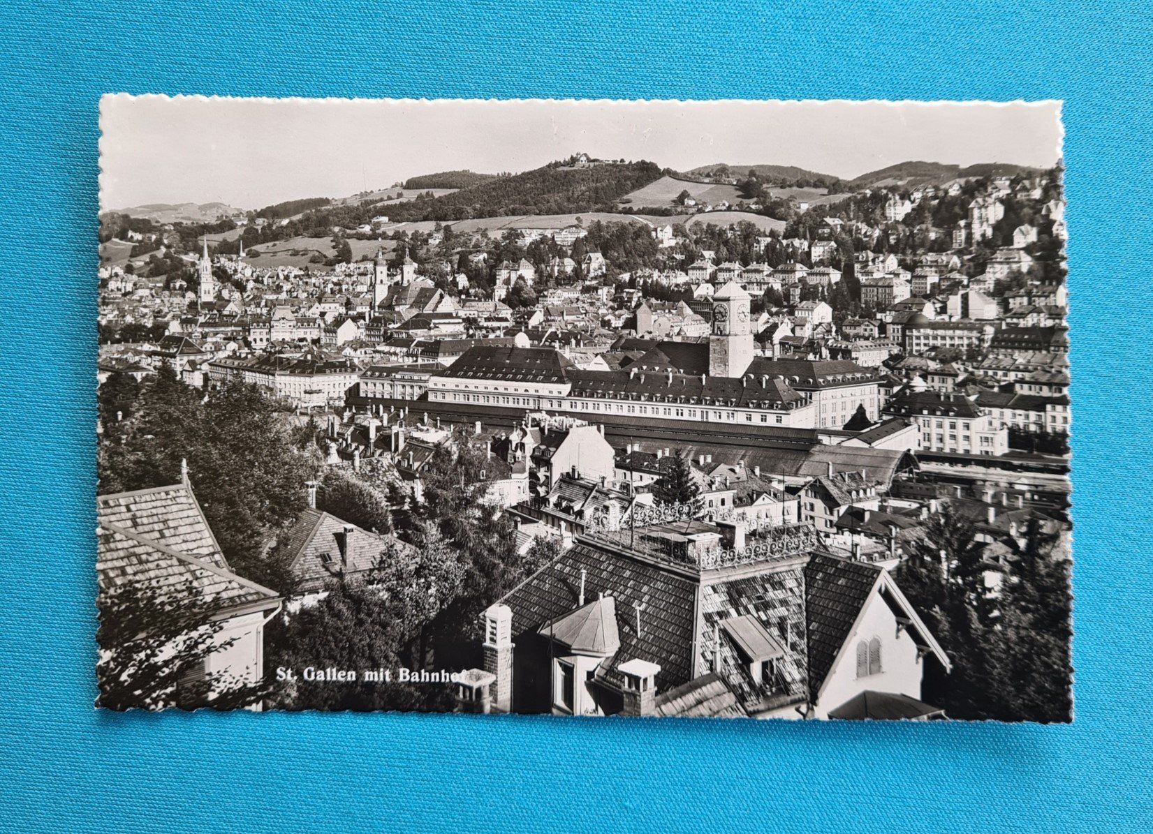 Cartoline postali: Ansichtskarte St Gallen mit Bahnhof – Nuovo (secondo la descrizione) da Saland venduto da V-Tour