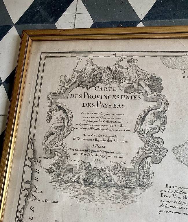 Cartine & Atlanti: Carte ancienne Pays-Bas (1702) – Usato da Montreux venduto da Barber_Swiss_Vintage 2