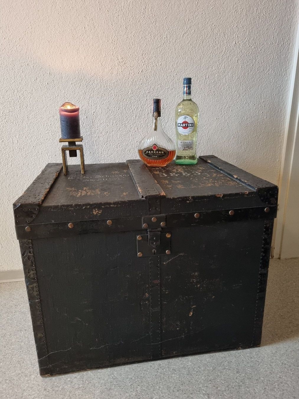 Schweizer Armee Cassapanche: Antike originale schweizer Militärtruhe – Usato da Horgen venduto da dabo68