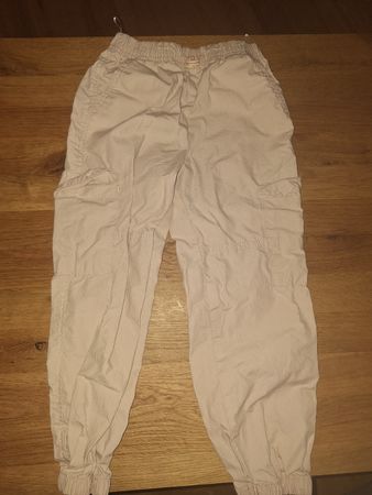 Cargo Hose Mädchen beige mit Taschen Gummibund