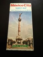 Mexcico City Tourist Map, Stadtplan, Vintage, Rarität