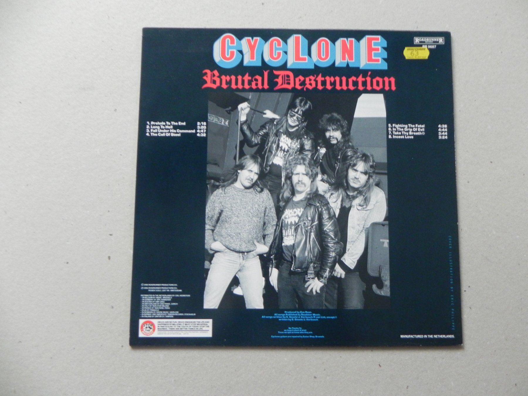 LP Belgien Thrash Metal Band Cyclone 1986 Brutal Destruction (Gebraucht ...
