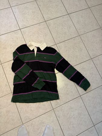 Stüssy Rugby Polo Shirt Langarm Grösse S 