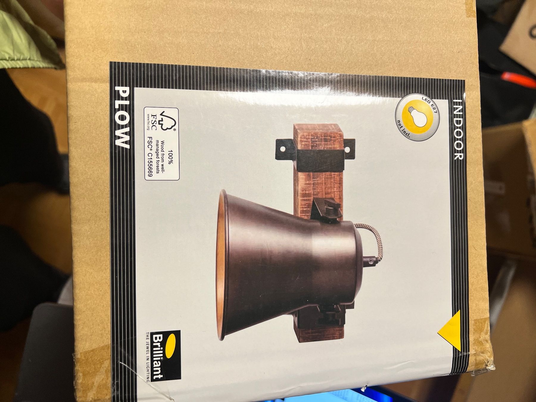 Lampen: Brilliant Plow E27 Wandleuchte, Wandlampe - Ovp. – Neu und originalverpackt aus Tafers von JP911 5