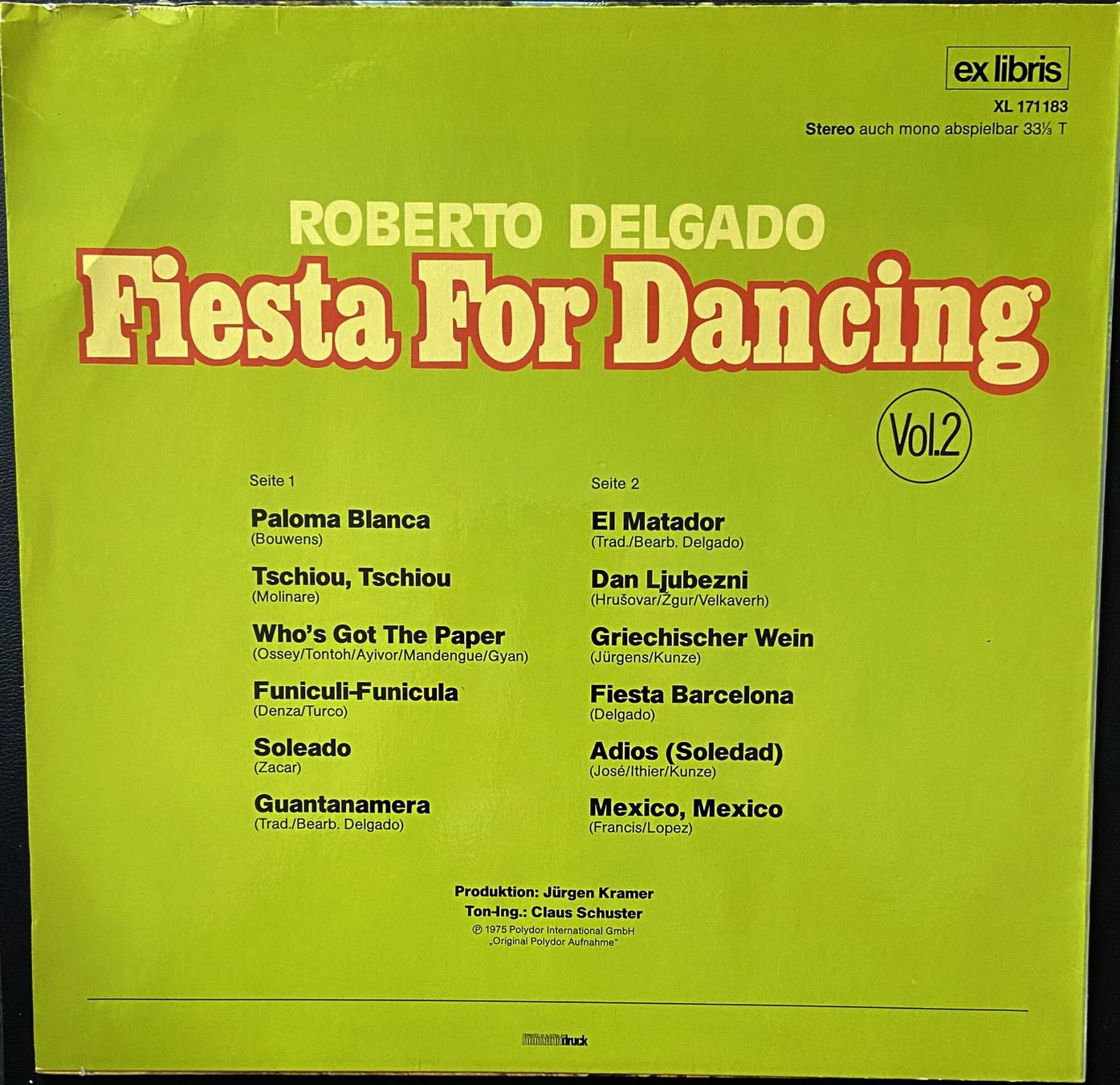 Schallplatten: Roberto Delgado - Fiesta for Dancing – Gebraucht aus Feldbach von CDF10 1